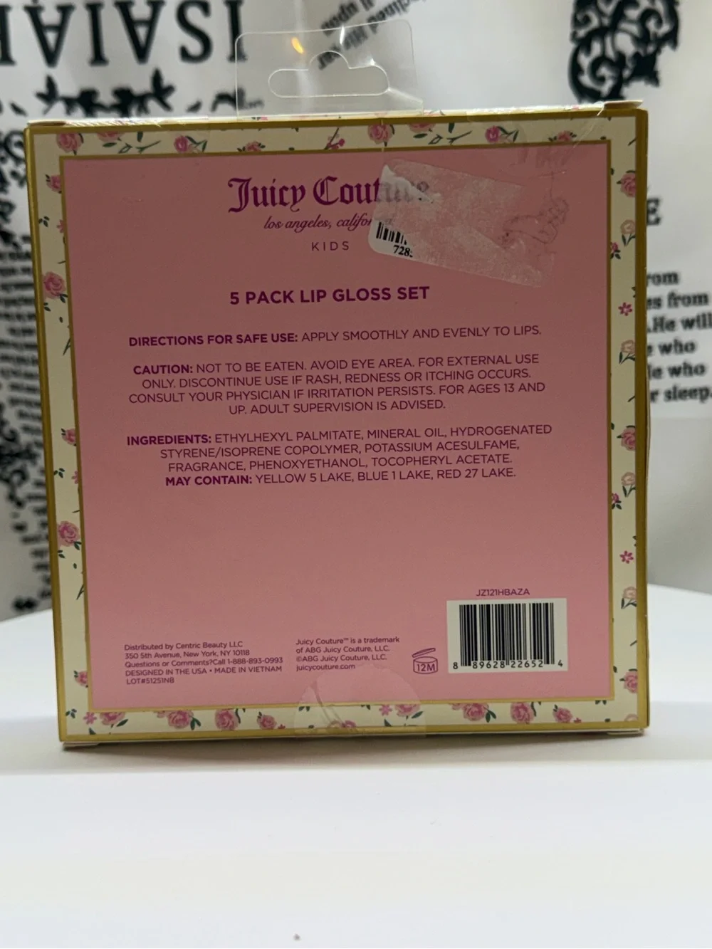 New Juicy Couture Kids 5-Pack Lip Gloss Set